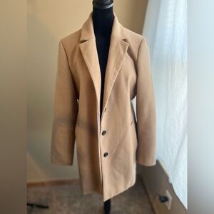 Camel pea coat from Banana Republic factory